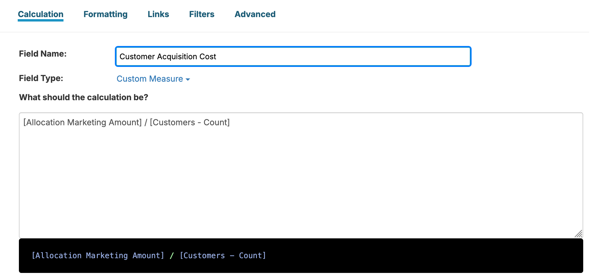 Customer Acquisition Cost